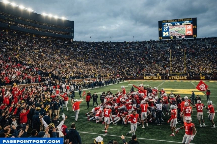 last time ohio state beat michigan